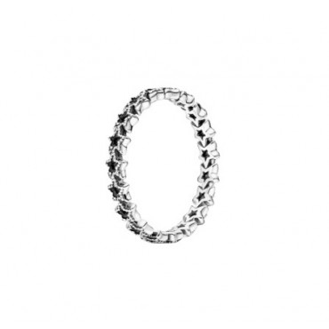 New 925 Sterling Silver Ring Female Asymmetric Star Ring Silver Fashion Personality Small Group Ring