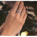 New 925 Sterling Silver Ring Female Asymmetric Star Ring Silver Fashion Personality Small Group Ring
