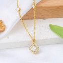 Customized Fashion Design Dainty Gold Plated With Ice Out Zircon Cross Chain S925 Sterling Silver Jewelry Necklace