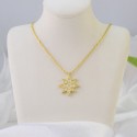 Luxury design Galaxy North Star Pendant 18k Gold Plated Ice Out Zirconia Necklace S925 Sterling Silver Jewelry Necklaces