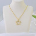 Latest Trending Fashion 925 sterling silver gold-plated star pendant Beautiful Minimalist Star Charm Chain Necklace Jewelry