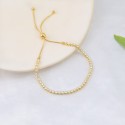 Wholesale Fashion Style Ice Zircon Stone 18K Gold Plated  Snake Bone Chain S925 Sterling Silver Tennis Bracelet Silver Jewelry