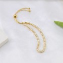 Wholesale Fashion Style Ice Zircon Stone 18K Gold Plated  Snake Bone Chain S925 Sterling Silver Tennis Bracelet Silver Jewelry