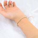 Wholesale Fashion Style Ice Zircon Stone 18K Gold Plated  Snake Bone Chain S925 Sterling Silver Tennis Bracelet Silver Jewelry