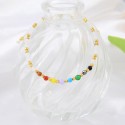 Natural Clear Crystal Geometric ColorfulHand-beaded 925 sterling silver Rope Adjustable Women Jewelry Accessories Gift