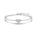 Fashion fine luxury brand jewelry bracelet bear simplicity bangle women 925 Sterling Silver diamond bangle