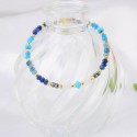 Bohemia Fashion Turkish Blue Eye Bracelet Eye BraceletHand-beaded colored stones 925 sterling silver Jewelry Bracelet