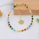 New Bohemia Brief Paragraph National Winds Pony Beads Lotus pendant Colorful Handmade beaded Bracelet