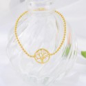 New style Hot Sell gold-plated tree pendant Bracelet Bangle Charm 925 sterling silver For Women Lady