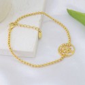 New style Hot Sell gold-plated tree pendant Bracelet Bangle Charm 925 sterling silver For Women Lady