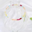 Bohemia Summer Handmade Colorful Seed Beads Small Cute 925 sterling silver 8-character pendant Bracelet For Women