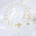 Charm Fashion Custom Hot Sell White beads hand-beaded Bracelet Bangle Charm 925 sterling silver For Women Lady