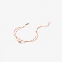 The new 925 silver double layer small waist bracelet for girls is simple and niche. The bracelet is light and luxurious, and is directly supplied by manufacturers