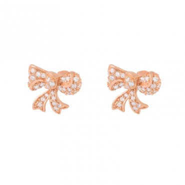 Original design minimalist bow earrings S925 sterling silver niche design earrings trend light luxury high-end earrings