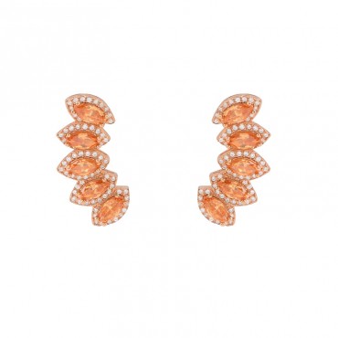 Korean version of ins light luxury and high-end design, zircon earrings for niche, exquisite and versatile temperament, earrings S925 sterling silver for women