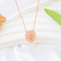 Fashion Rose gold Gift For Girlfriend Projection 100 Languages I Love Your Custom Letters Women Necklace Jewelry